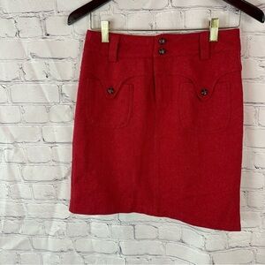 islee boutique Red pencil Skirt sz 7 (international size see measurements)